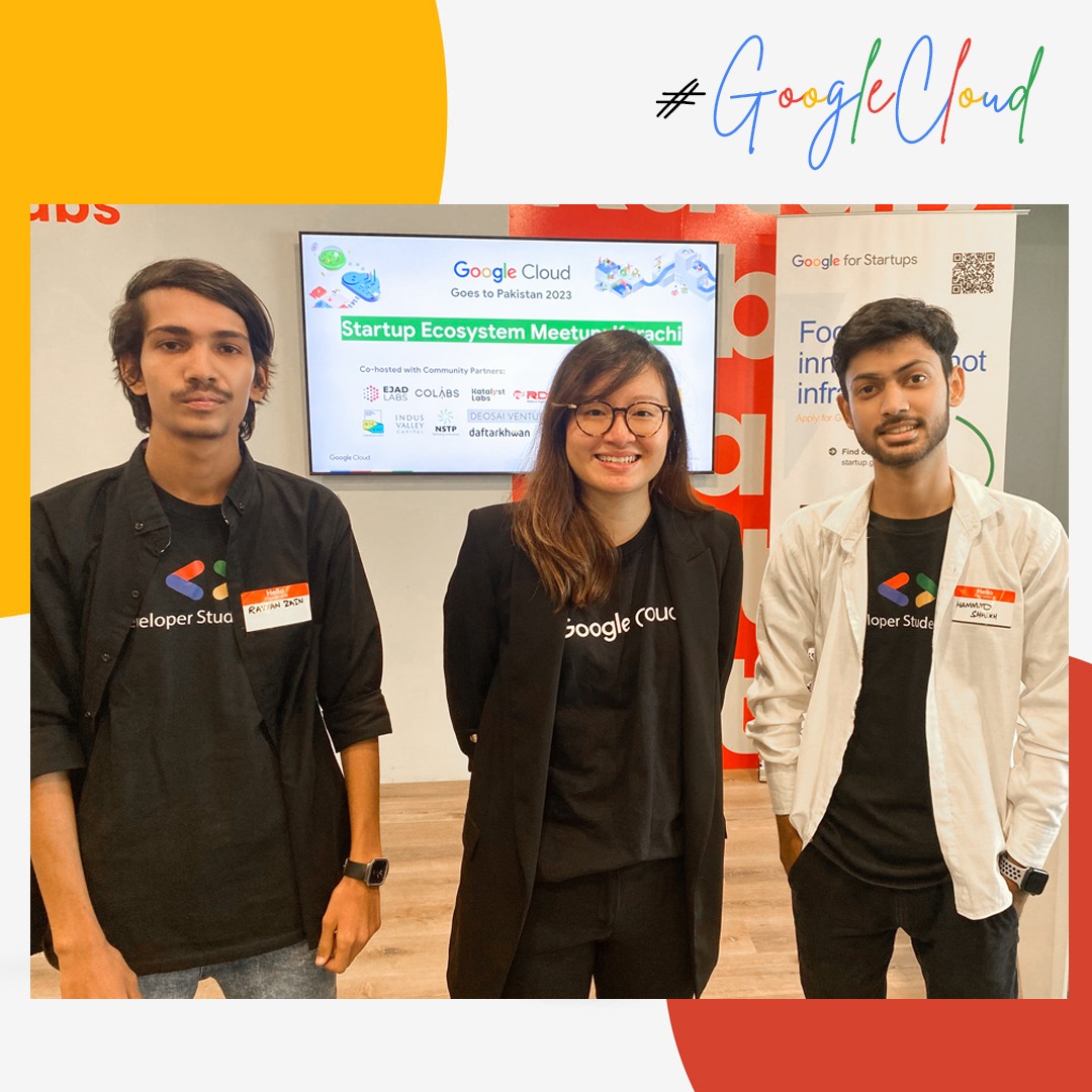 Founder's in Google Cloud Event internee.pk
